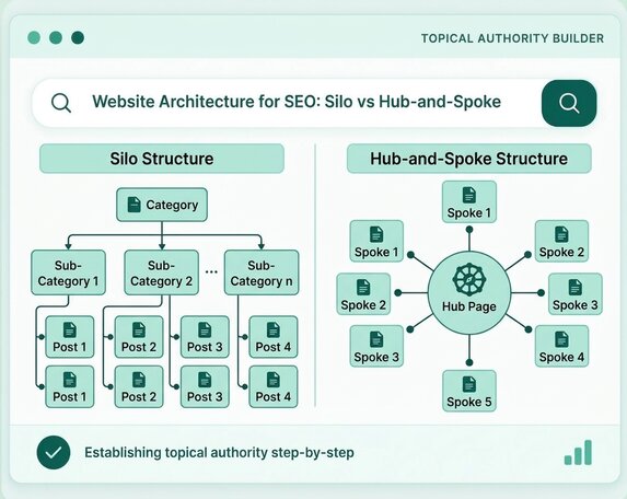 Website Architecture for SEO: Silo vs Hub-and-Spoke